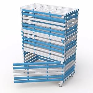 Купить Стеллаж 3-х секционный закрывающийся, разборный жесткий ПВХ 1380х720х2005 мм в Саяногорске 