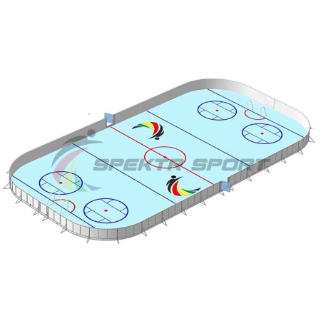 Купить Хоккейная коробка, борта фанера 12 мм, 40х20 в Саяногорске 